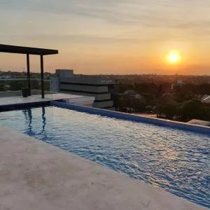 Hermoso departamento con piscina y estacionamiento