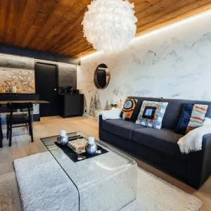 Furnished studio offering a magnificent view of Megève and the Val d'Arly
