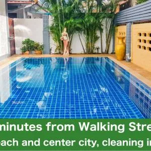 CORNER VILLA - PATTAYA HOLIDAY HOUSE WALKING STREET 4 bedrooms