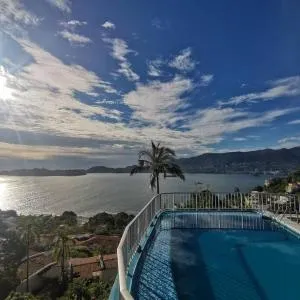 Espectacular vista de la bahía de Acapulco en Brisas!
