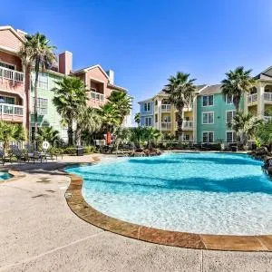 Pool Access and Balcony Beachfront Galveston Condo!