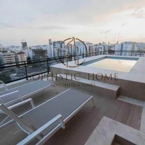 2BR in front of Paark @Downtown/ Pool + Gym