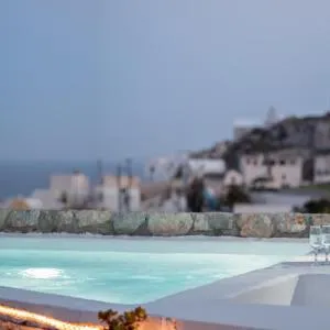 Red Cliff Santorini Villa - Volcano View & Jacuzzi