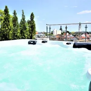Panorama Penthouse Apartment Whirlpool für 6 Personen