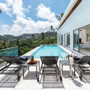 Sunrise view, 4 bedroom, infinity pool, villa in Bo Phud, Koh Samui