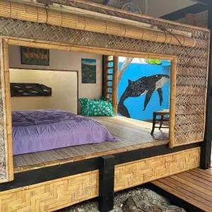 Fare BAMBOO avec PALAPA et piscine partagée
