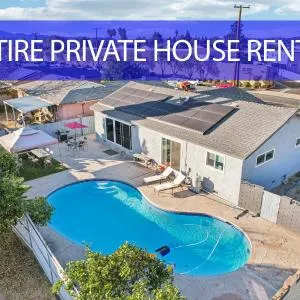 Entire Private 3-Bedroom House with Pool, Garage, Gated Yard