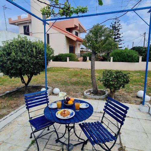 Image of Blue and White