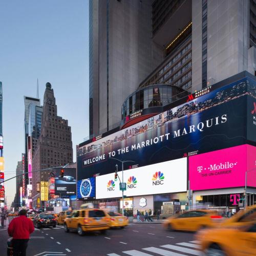 New York Marriott Marquis hotel in New York