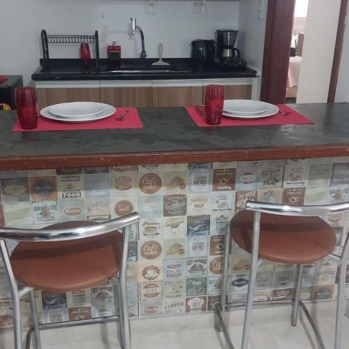 Flat próximo ao Shopping e Praia em São Vicente, SP - pousada e hospedagem
