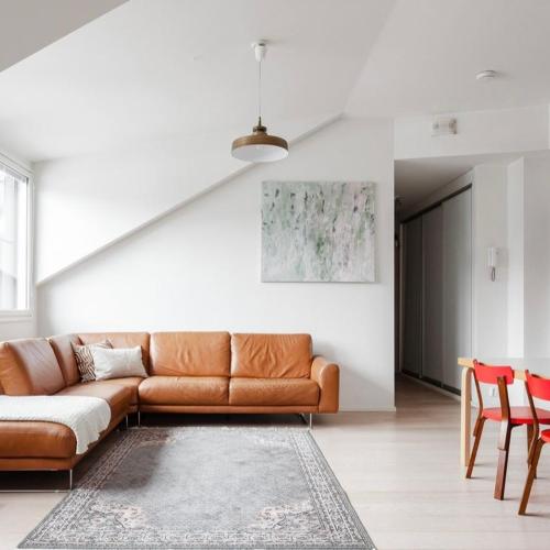 Image of Modern Two-Bedroom Apartment with Sauna & Free Parking