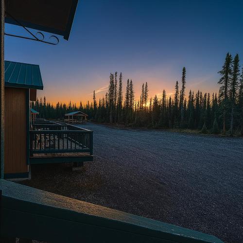 Image of Kenai Fishing Cabin | Kitchen + Fire Pit
