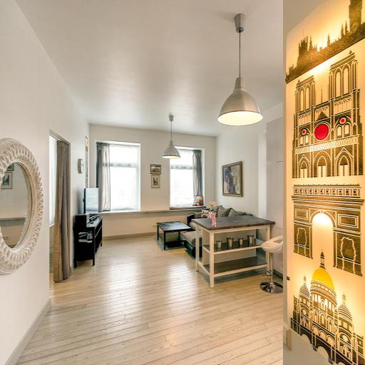 Vilnius apartment with stained glass, undefined