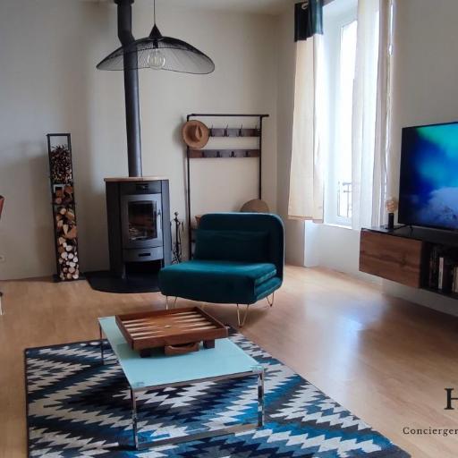 Duplex-4 pers-Clim-Stat gratuit-5mn Centre ville, undefined