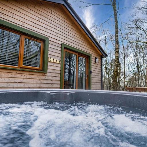 Padley; woodland lodge with hot tub for 2-4 in the Staffordshire Moorlands, undefined