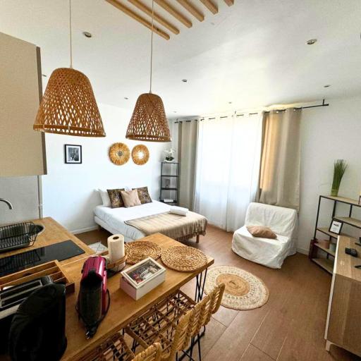 Studio Déco Blancarde 2-3 pers Terrasse Parking Clim, undefined