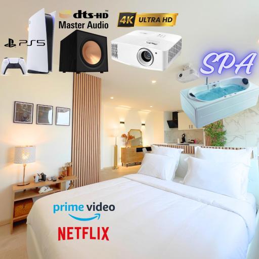 PS5, Cinéma & Jacuzzi - Skyline Luxe, undefined