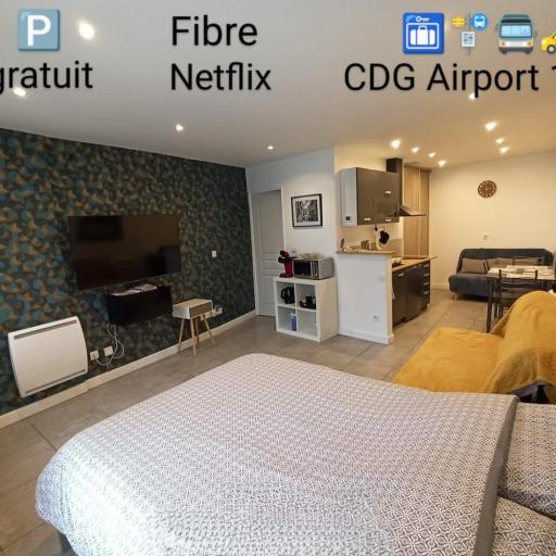 Studio Autonome Cosy à Paris CDG, undefined