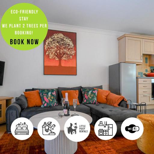 Quiet Premium Stansted Apartment in Central Location with WiFi and Desk, undefined