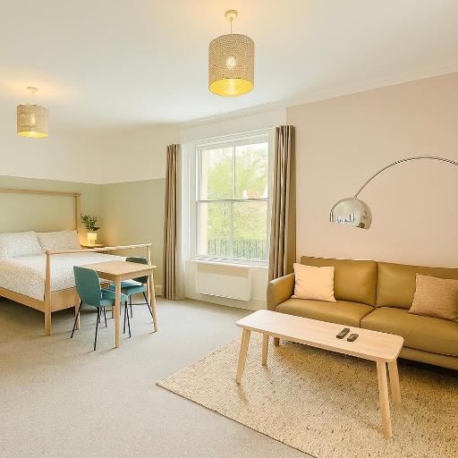 Central studio flat with parking permit, undefined