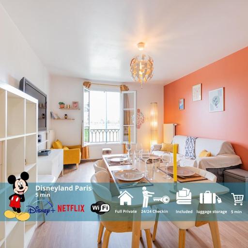 Le Rangiroa, 4 people, 5 min to Disneyland Paris, undefined