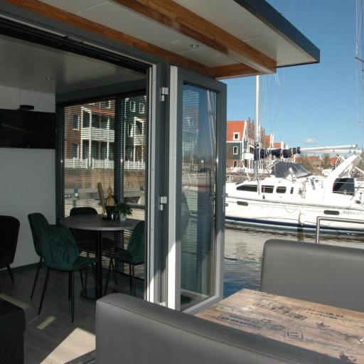 Boat in Volendam near Marina Museum, undefined