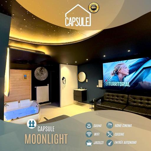 Capsule Moonlight - Jacuzzi - Sauna - Ecran 100" - PS5, undefined