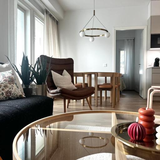 Uutuutta hohtava tyylikäs kolmio lähellä keskustaa, undefined