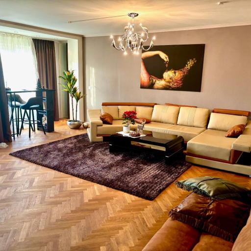 Möbelierte 3-Zm-Wohnung mit luxuriöser Innenausstattung in Zentrum, undefined