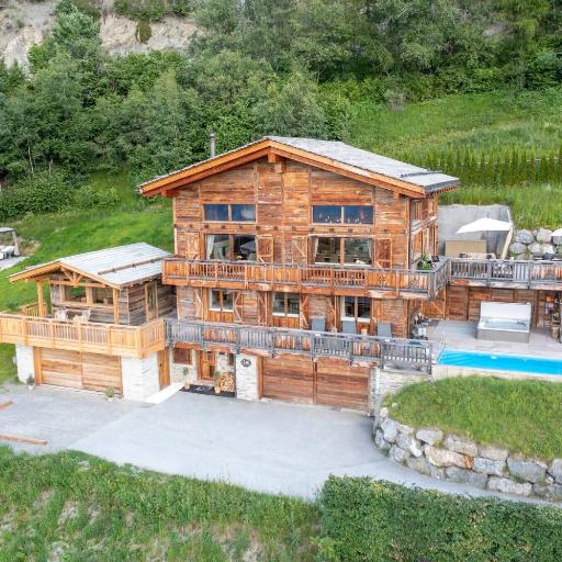 Luxury Villa Rental in Riddes Switzerland with Private Pool and Spa, undefined