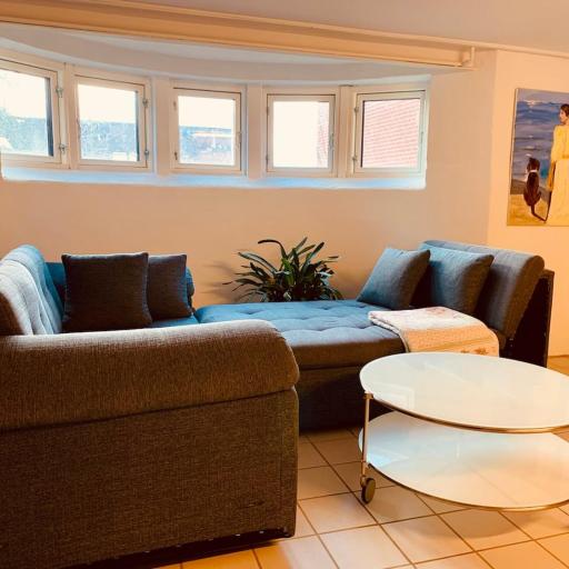 Lovely bright basement apartment with tea kitchen, undefined