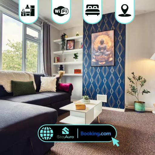 Mondern 2BR Flat By Stay Aura Short Lets & Serviced Accommodation Newcastle With Free WiFi & Parking, undefined