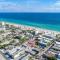 Modern studio wqueen bed beach views