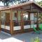 chalet avec piscine