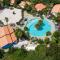 Studio at the pool in tropical Resort Seru Coral with privacy and large pool
