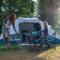 Les Hortensias grande tente familiale deux chambres et séjour vue mer sur camping nature