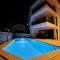 Luxury apartment Marco Polo with a private swimming pool with salt sea water