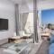Sunset view modern private poolside apartment