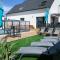 Maison 10 pers en bord de mer avec piscine couverte et chauffée, spa et hamman