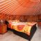 Orange Yurt with Hot Tub- Sleeps 4 Parking & Pets