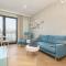 Bright Blue Apartment with Balcony, Parking and Air Conditioning in Warsaw by Renters