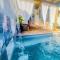 Zandoli piscine, vue mer, paisible, jardin