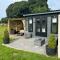 Dolafon farm luxury glamping cabin with hot tub