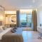 Seaview beachfront studio with aqua park & balcony