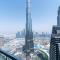 Private Room in an 3BR High Rise with Burj Khalifa and Fountain Views