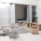 Loft avec filet d'habitation suspendu géant proche mer