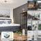 Federnest - Luxus-Studio - Kingsize Boxspringbett - Home-Office mit Monitor und Drucker - 11 Min Hbf
