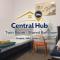 Central Hub Twin Room - Shared Bathroom