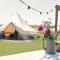 Smuk Bell Tent Glamping nabij het water in Friesland