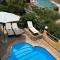 VILLA VITTORIA with HEATED AND LARGE PRIVATE SWIMMING POOL FOR EXCLUSIVE USE , SEA and BEACH VIEW, 150 METERS FROM THE BEACH, POOL SURFACE 60 mq , 645 sq ft, POOL DEPTH 140 cm ,55 inches, PARKING AND WIFI FREE
